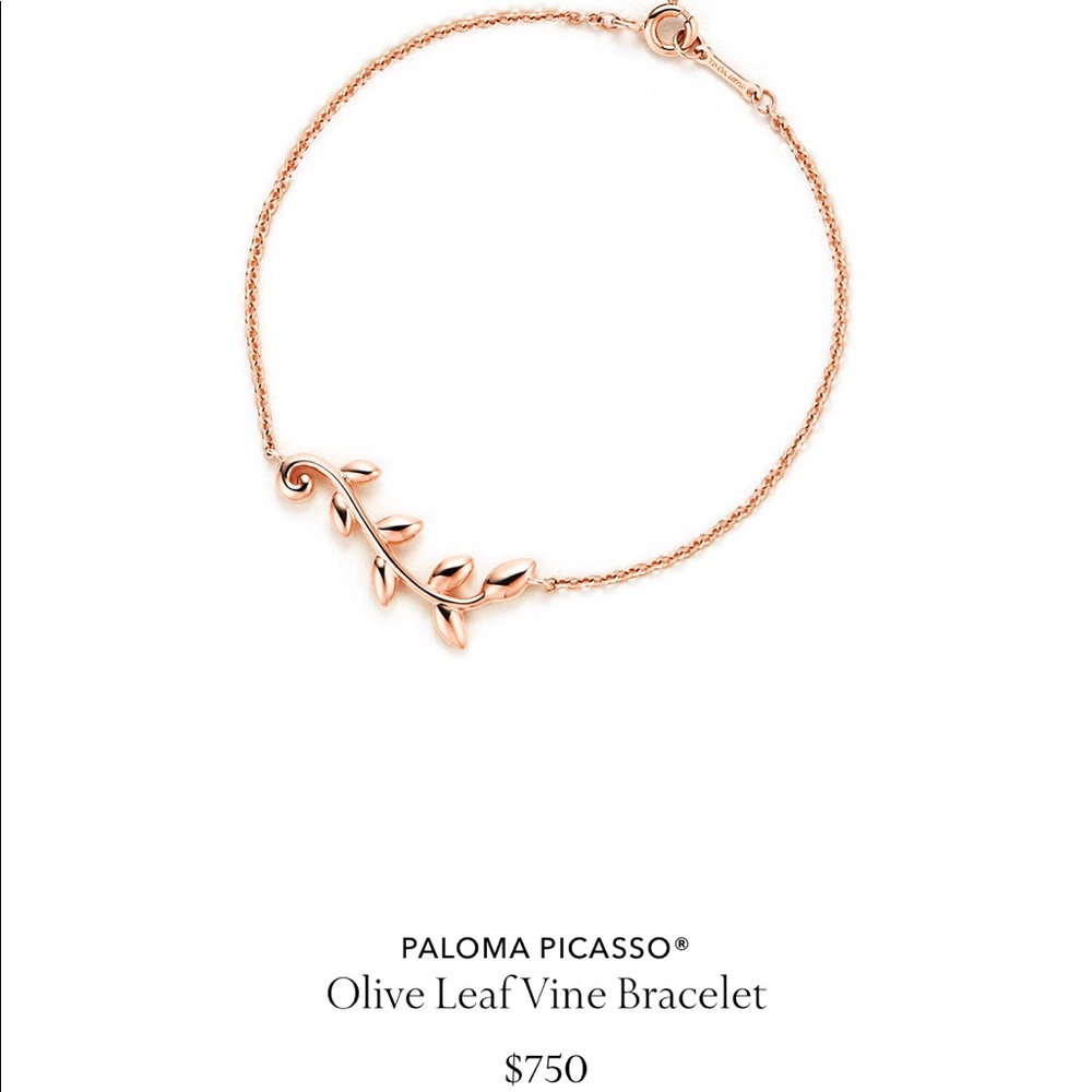 18k olive leaf bracelet